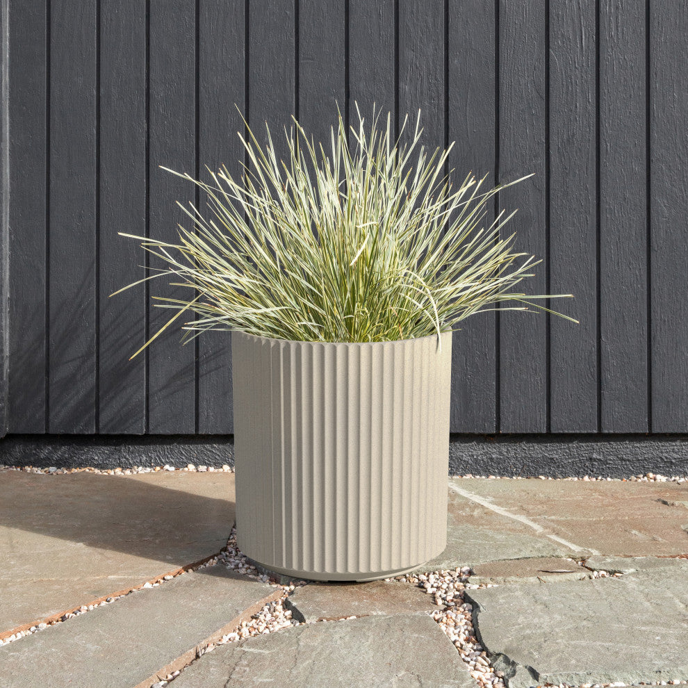 Veradek Demi Series Planter, Sand, 16", 1 Pack