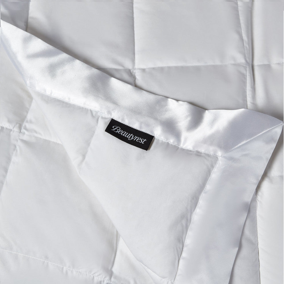 Beautyrest Tencel and Cotton Breathable RDS Down Blanket, King Light Warmth