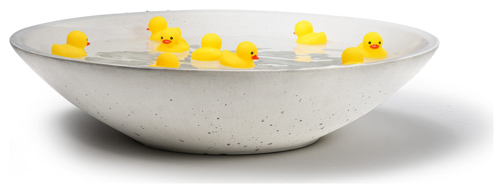 Concrete Infinity Bowl, White