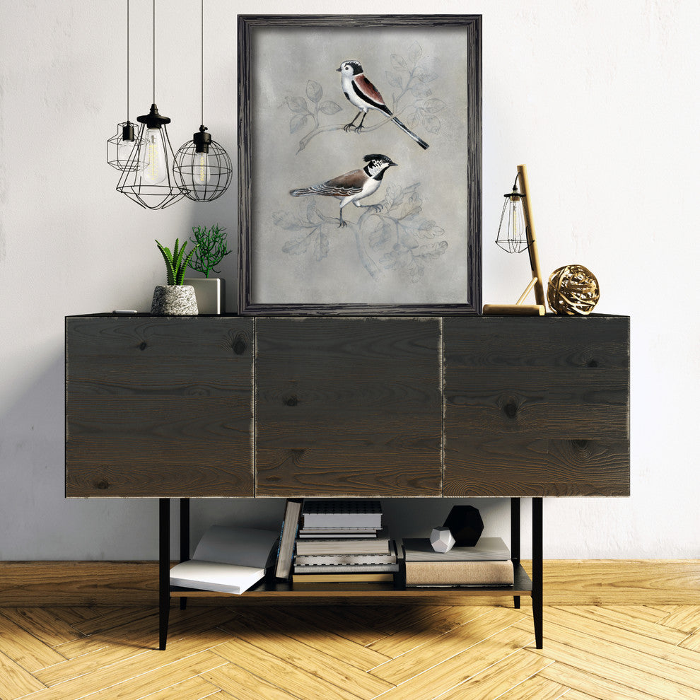"Silvered Aviary IV" Gallery Collection Framed Canvas Wall Art, 16"x20"