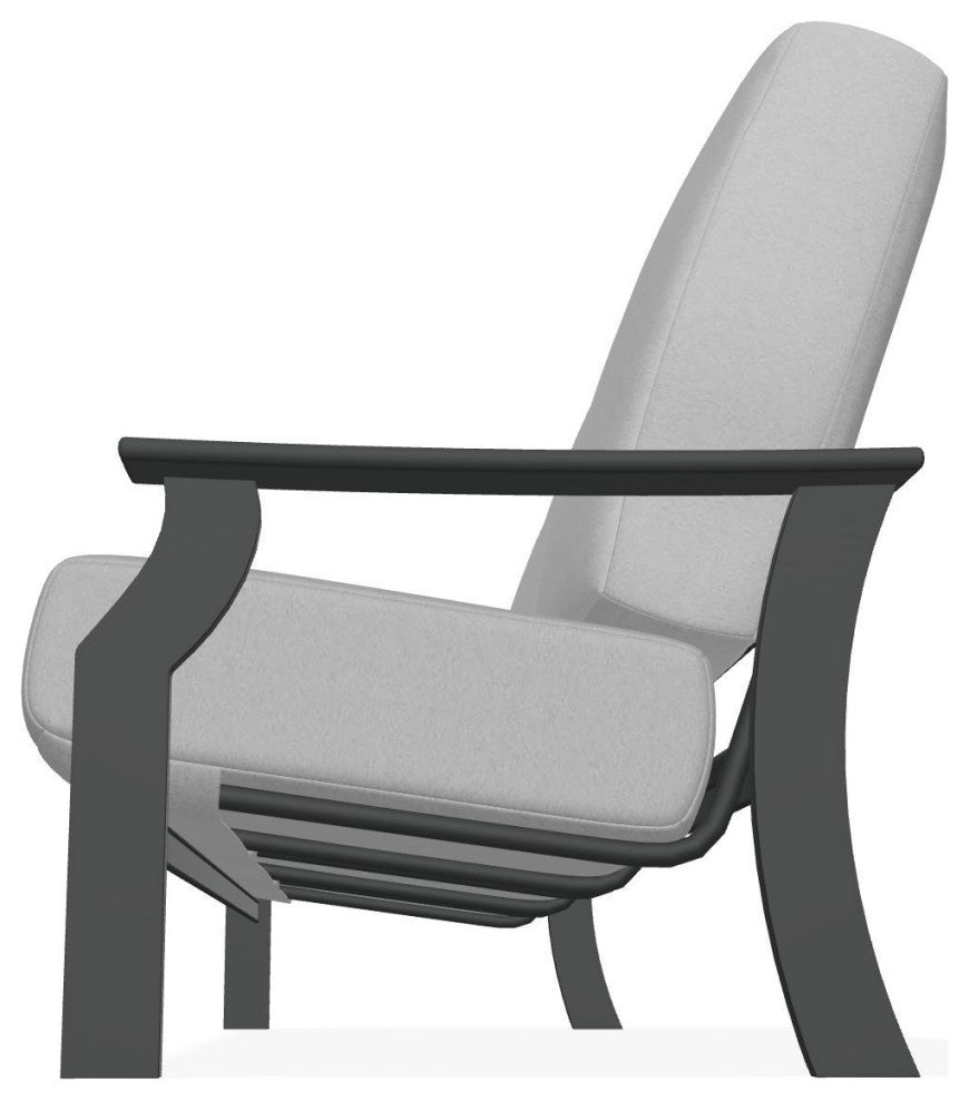 St. Catherine Deep Seat 3-Seat Outdoor Sofa, Dazzle/Graphite