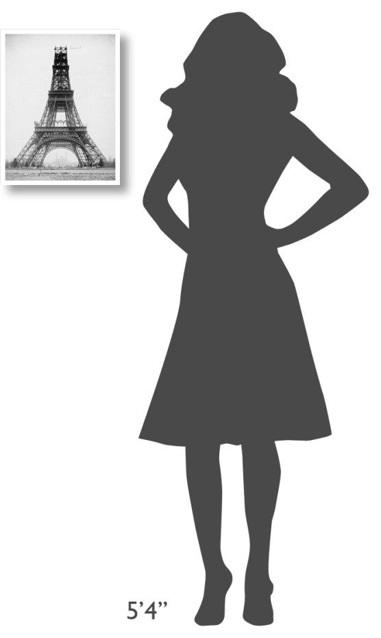 "The Eiffel Tower, November 23, 1888" Print by Louis-Emile Durandelle, 14"x18"