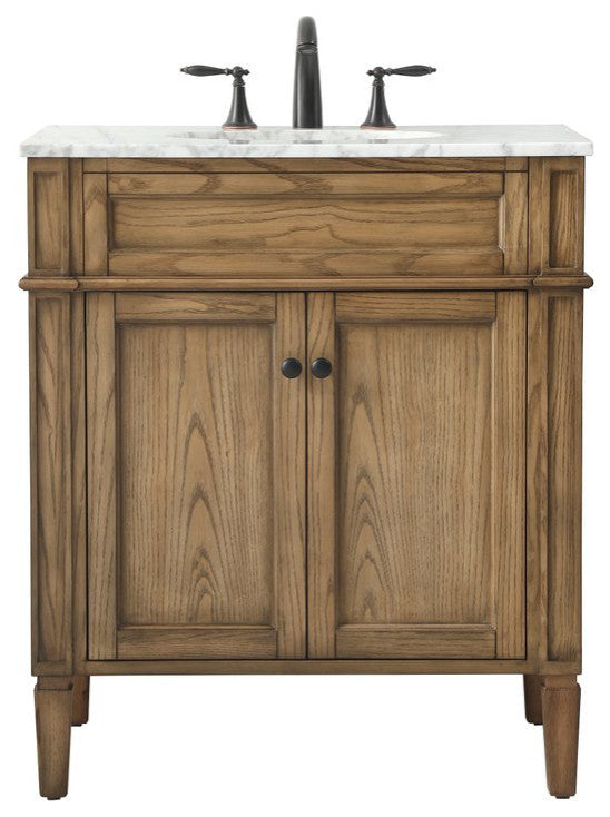 Elegant VF12530DW 30" Single Bathroom Vanity, Driftwood