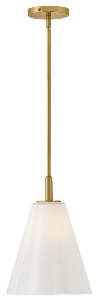 Lark Honey Small Pendant, Lacquered Brass