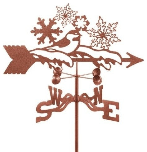 Snowflakes Weathervane With 4 Sided Mount