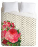 Deny Designs Allyson Johnson Floral Polka Dots Duvet Cover - Lightweight