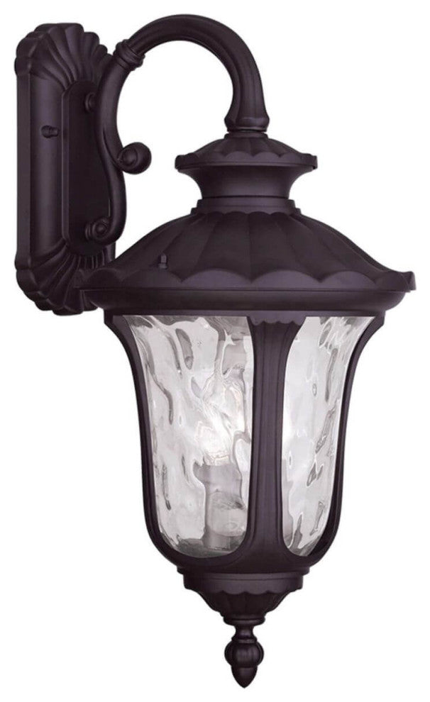 Livex Oxford 3 Light 23" Tall Outdoor Wall Lantern, Bronze