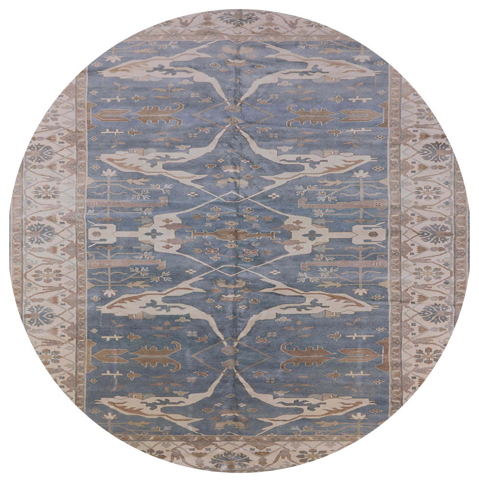 Ahgly Company Indoor Round Mid-Century Modern Area Rugs, 4' Round