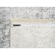 Gray Broken Persian Design Wool and Pure Silk Hand Knotted Runner Rug, 2'6"x8'