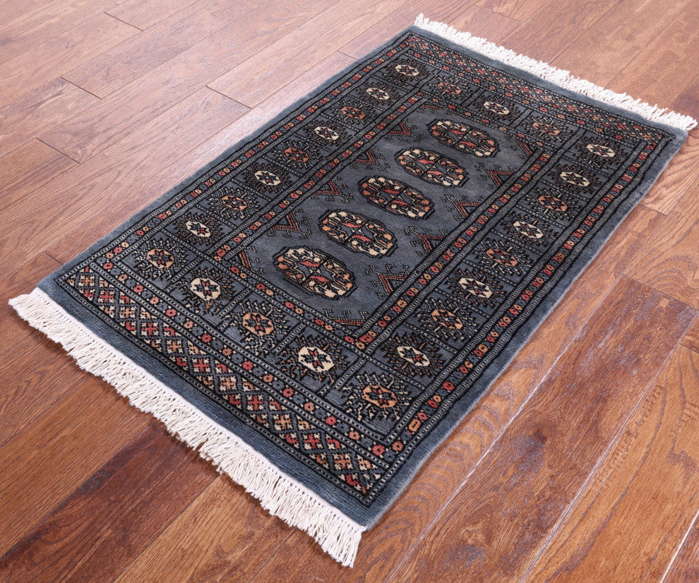 Handmade Silky Bokhara Wool Rug 2' 0" X 3' 0" - Q13857