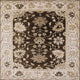 Ahgly Company Indoor Square Mid-Century Modern Area Rugs, 6' Square