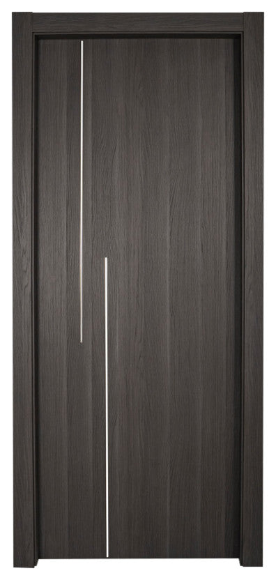 Modern Italian Interior Door EON Rovere Gray Universal, 28 X 80