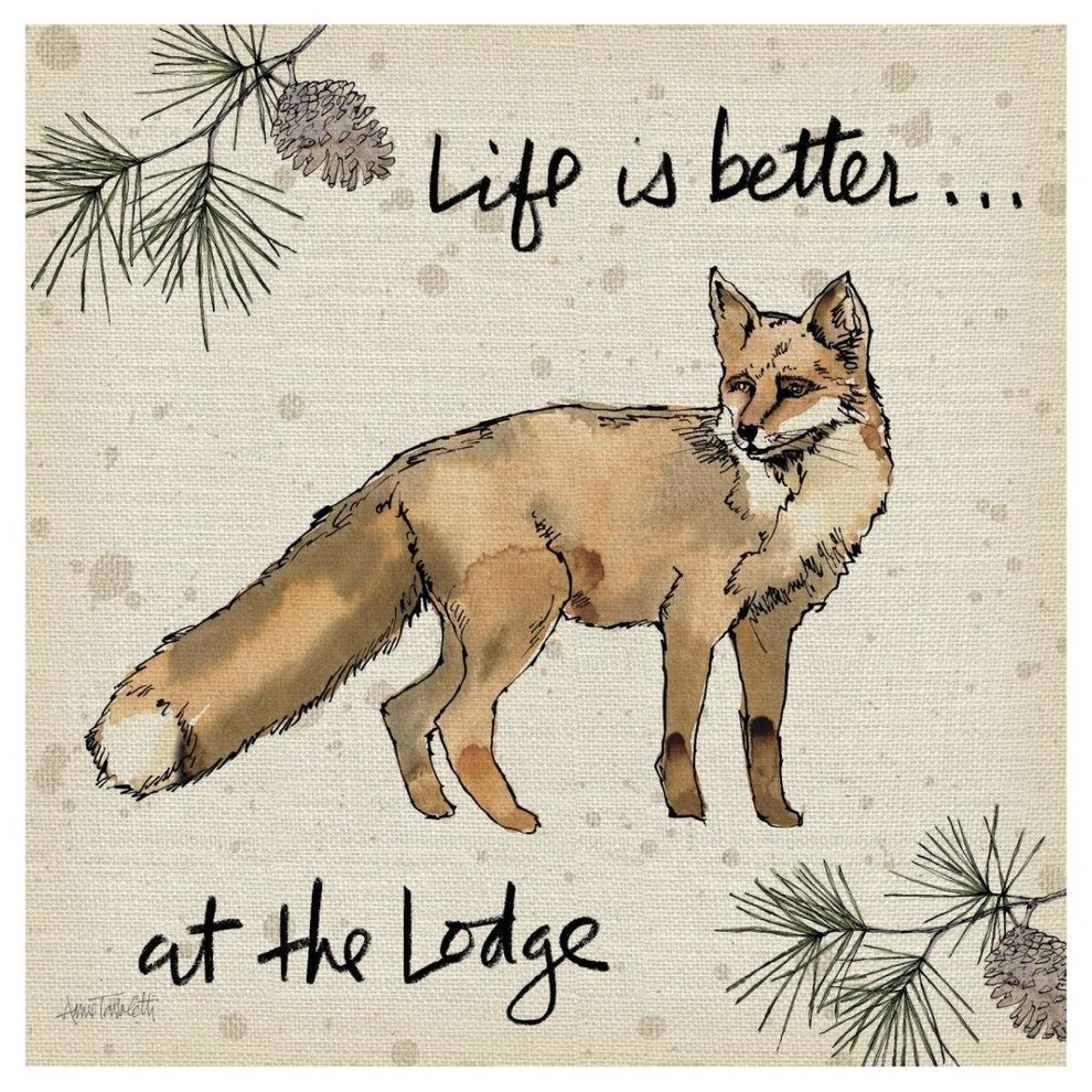 "Lodge Life V" Digital Paper Print by Anne Tavoletti, 32"x32"