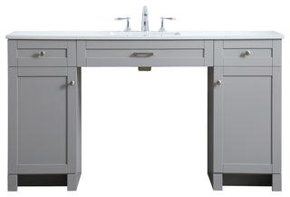 60" ADA Compliant Bathroom Vanity, Gray