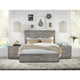 Modus Alexandra King Solid Wood Platform Bed, Rustic Latte