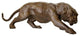 Prowling Tiger Bronze Statue