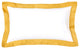Mustard Flange Accent Pillow Cover, 12"x20"