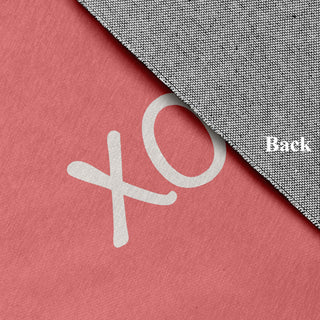 XOXO Valentines Chenille Rug, Coral, 2'x3'