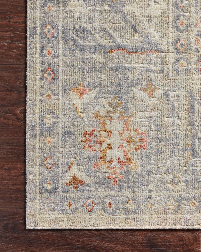Chris Loves Julia x Loloi Rosemarie Oatmeal/Lavender 10'-0" x 14'-0" Area Rug