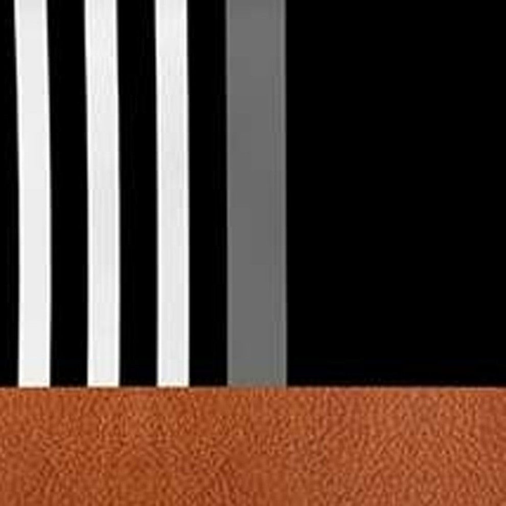 Set of 4 Brown and Black Printed Pillow Covers