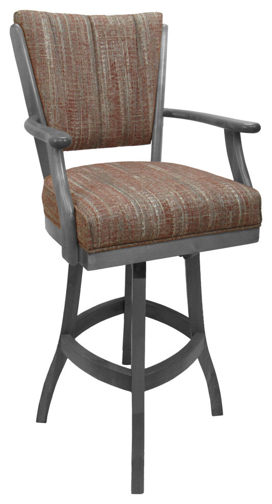 Classic Counter Bar Stools 26" 30" Extra Tall 34", Watusi Madder - Grey, 30"