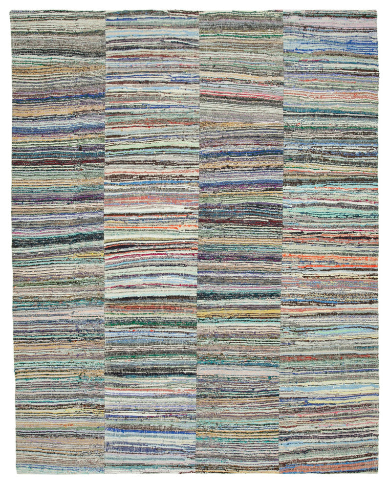 Rug N Carpet - Handmade Anatolian 9' 2'' x 11' 8'' Vintage Patchwork Kilim Rug
