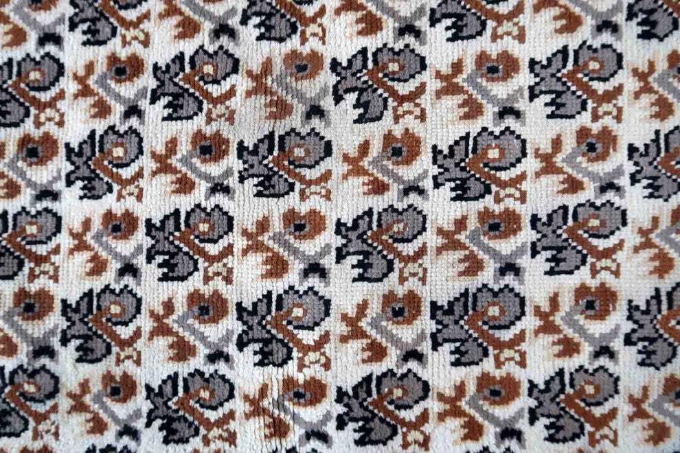 Vintage French Savonnerie Rug 2.7'x4.5', 83cmx138cm 1960s