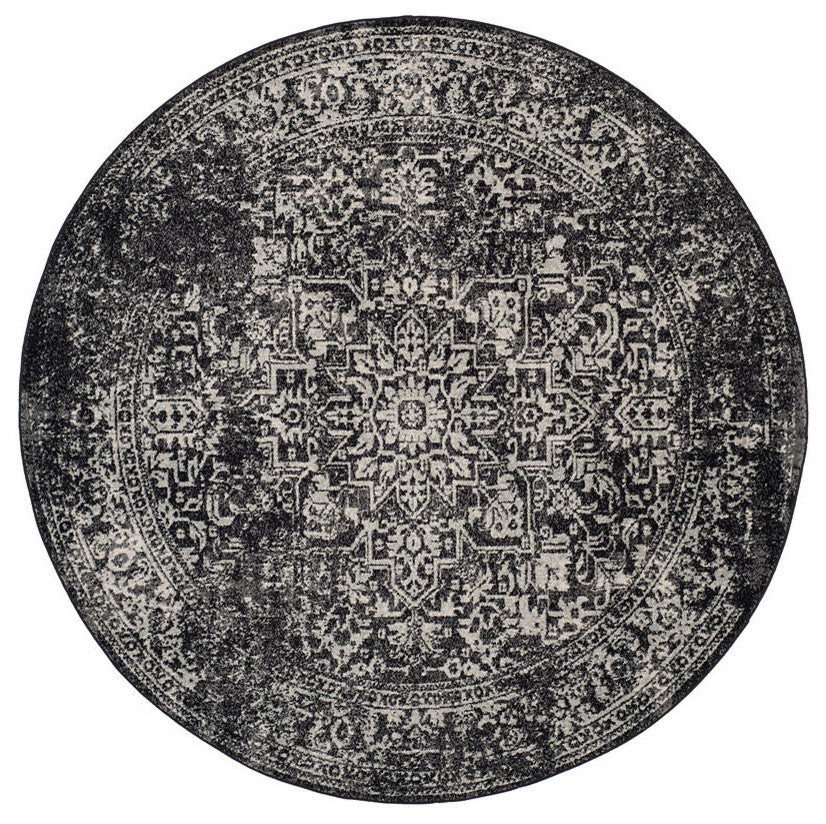 Safavieh Evoke Evk256R Rug, Black/Grey, 8'0" X 10'0"