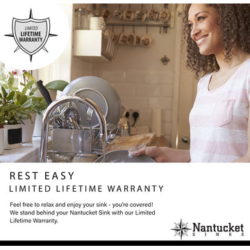 Nantucket Sinks 15" Pro Series Square Undermount Stainless Steel Bar/Prep Sink