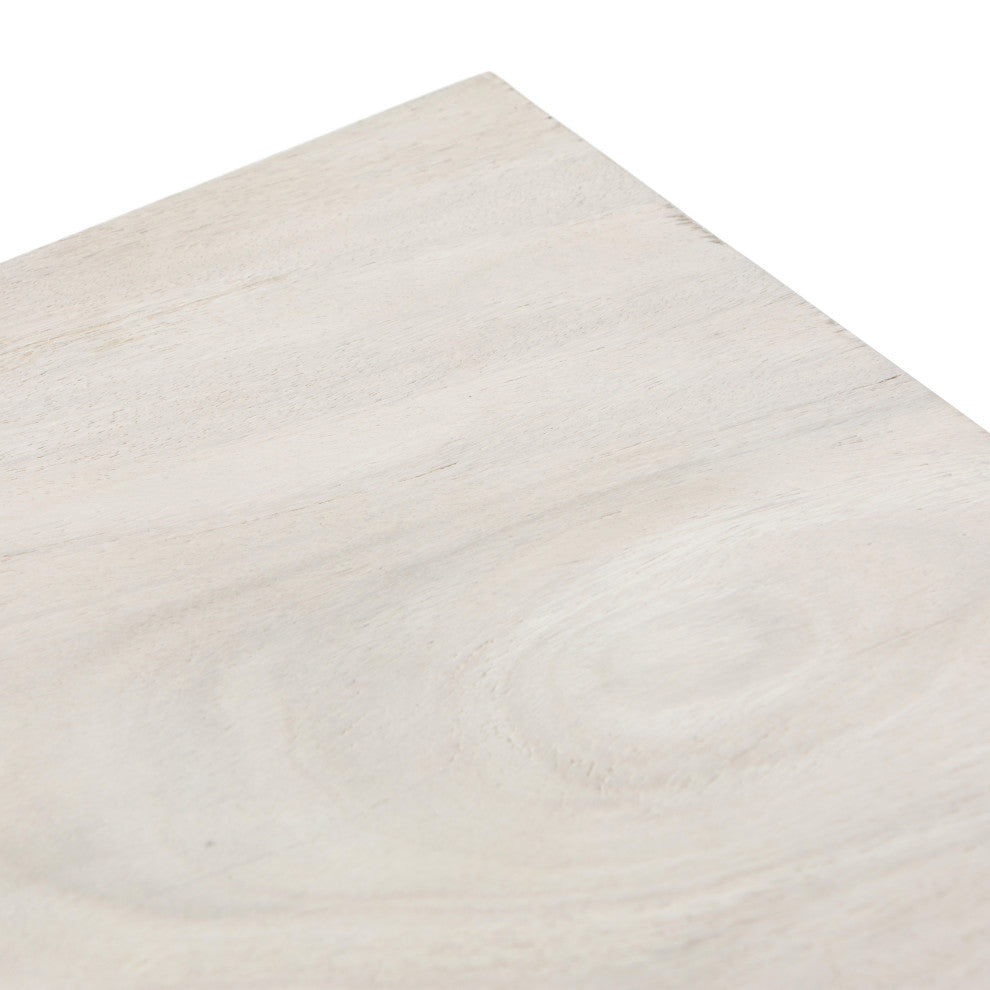 Fausto End Table, Bleached Guanacaste