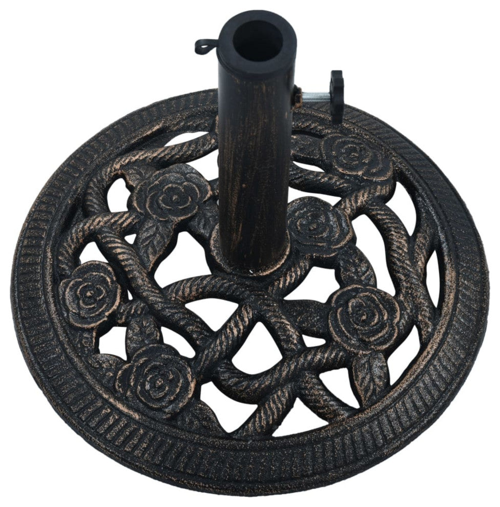 Vidaxl Umbrella Base Bronze 9 Kg 15.7" Cast Iron