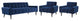 Delve Living Room Set Velvet, 3-Piece Set