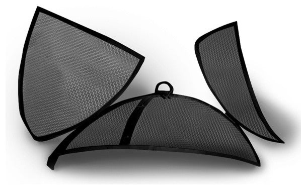 Master Flame 58" Diameter Stainless Steel Fire Pit Screen, Hinged Access