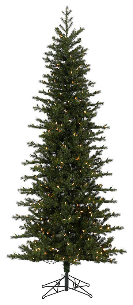 Vickerman Hillside Pencil Spruce Tree, 9', Warm White LED Lights