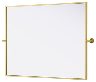 Home Living 40x30 Pivot Mirror, Brass