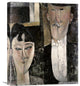 "Bride and Groom" Stretched Canvas Giclee by Amedeo Modigliani, 18"x22"
