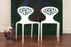 Durante White Plastic Molded Chair, Set of 2
