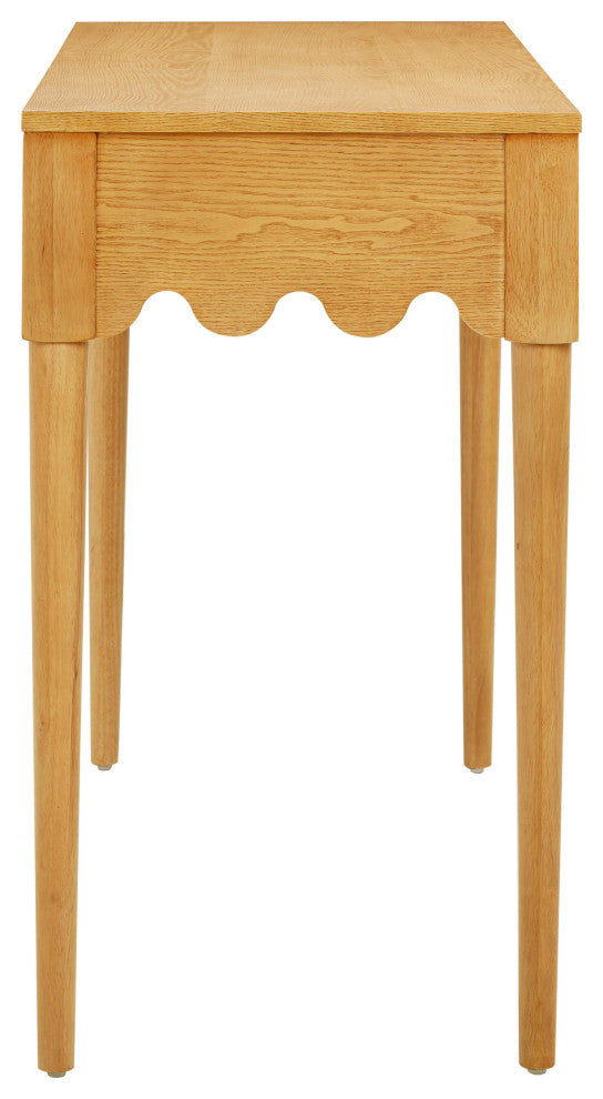 Oodle Natural Ash 2-Drawer Desk Natural