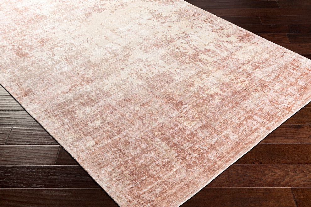 Surya Park Avenue PAV-2304 8'x10' Rug, Cream/Tan/Blush/Lilac/Garnet/White