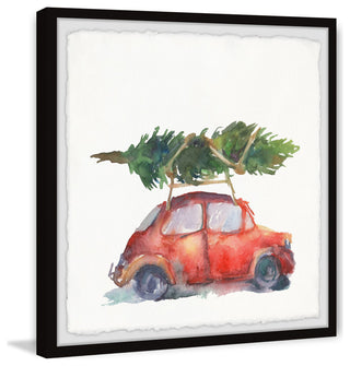 "Starting the Holidays" Framed Painting Print, 24x24