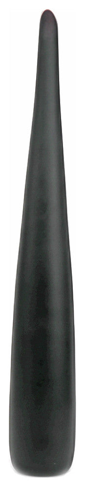 Murano Glass Flute Vase, Black
