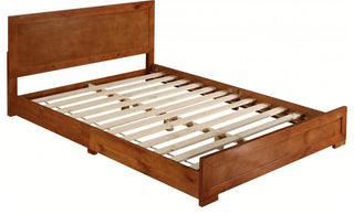 Cherry Wood King Platform Bed