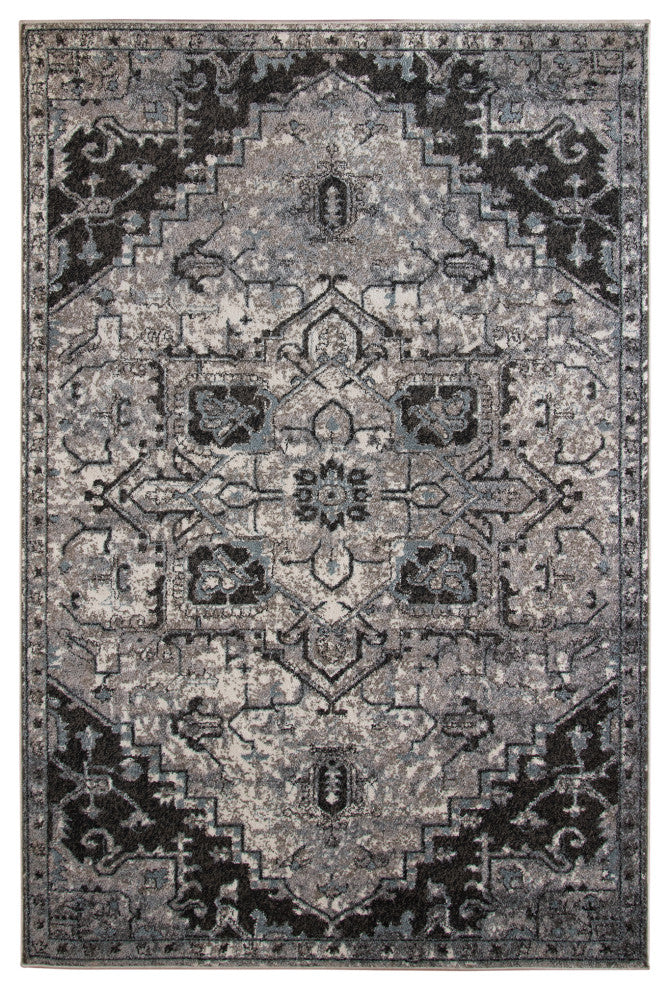 Alessana Chaves Gray Medallion Area Rug, 2'x3'