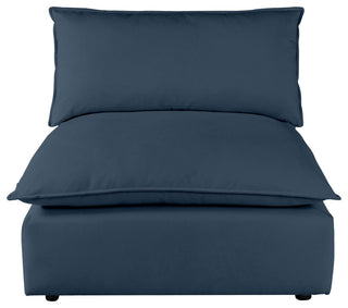 Cali Modular Armless Chair, Navy