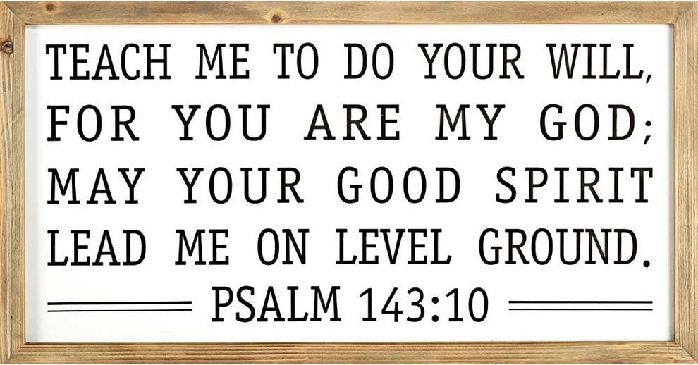 Wall Plaque Teach Me To Do Your Will