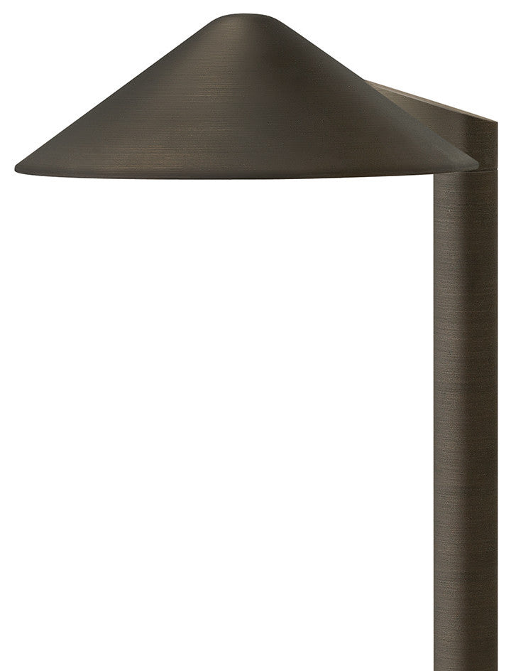 Hinkley Hardy Island Path Light 12V Round Side Mount Led, Brass Satin Black