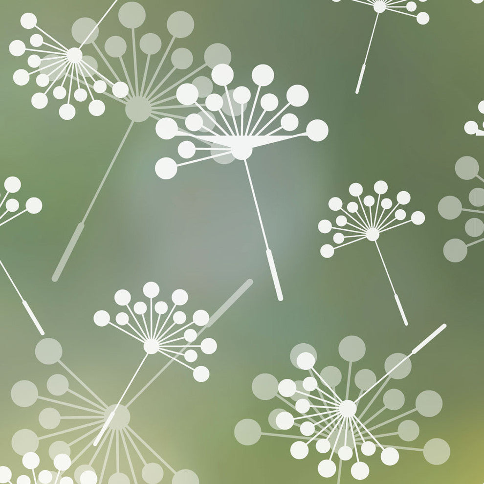 Dandelion Privacy Film, Non-Adhesive, Large 48"x84"