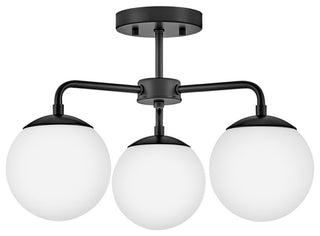 Lark 84203 Julep 3 Light 20"W Semi-Flush Ceiling Fixture - Black