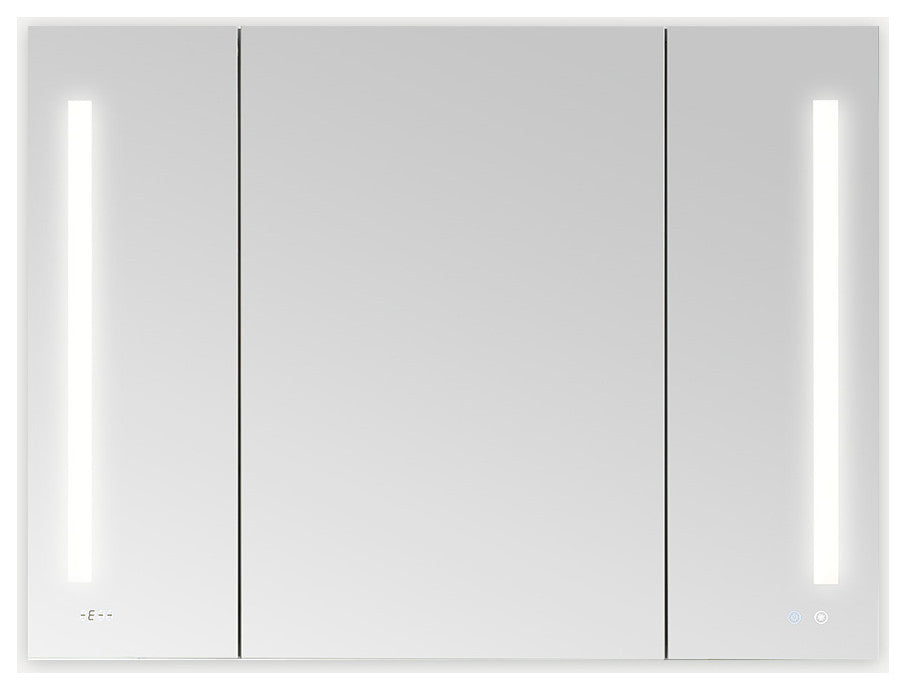 Signature Royale 48" LED Medicine Cabinet Defogger, Adjustable Magnifying Mirror