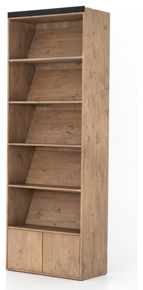 Bane Bookshelf-Smoked Pine